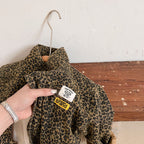Kids Bomber Jacket | Leopard Print