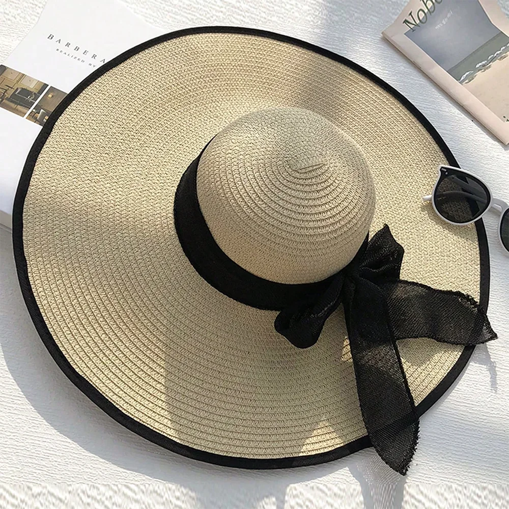 Alinne | Straw summer hat with a wide brim