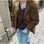 Vintage Blazer Damen – Übergangsjacke