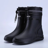 Men's rubber boots | Rainproof and waterproof with drawstring