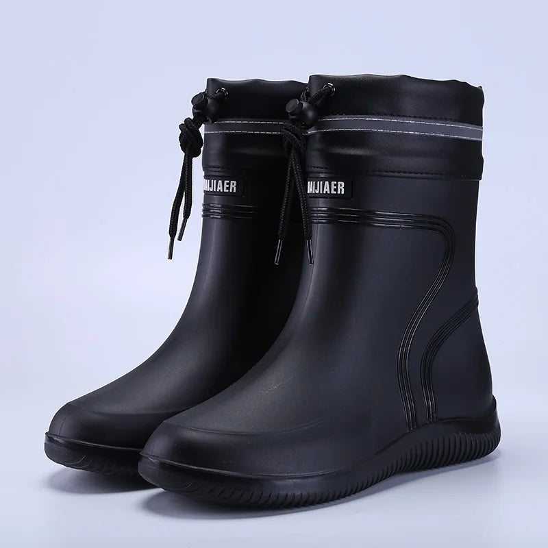Gummistiefel Herren | Regenfest und wasserdicht mit Kordelzug