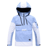 Ski jacket with hood and half zipper | Snowboard