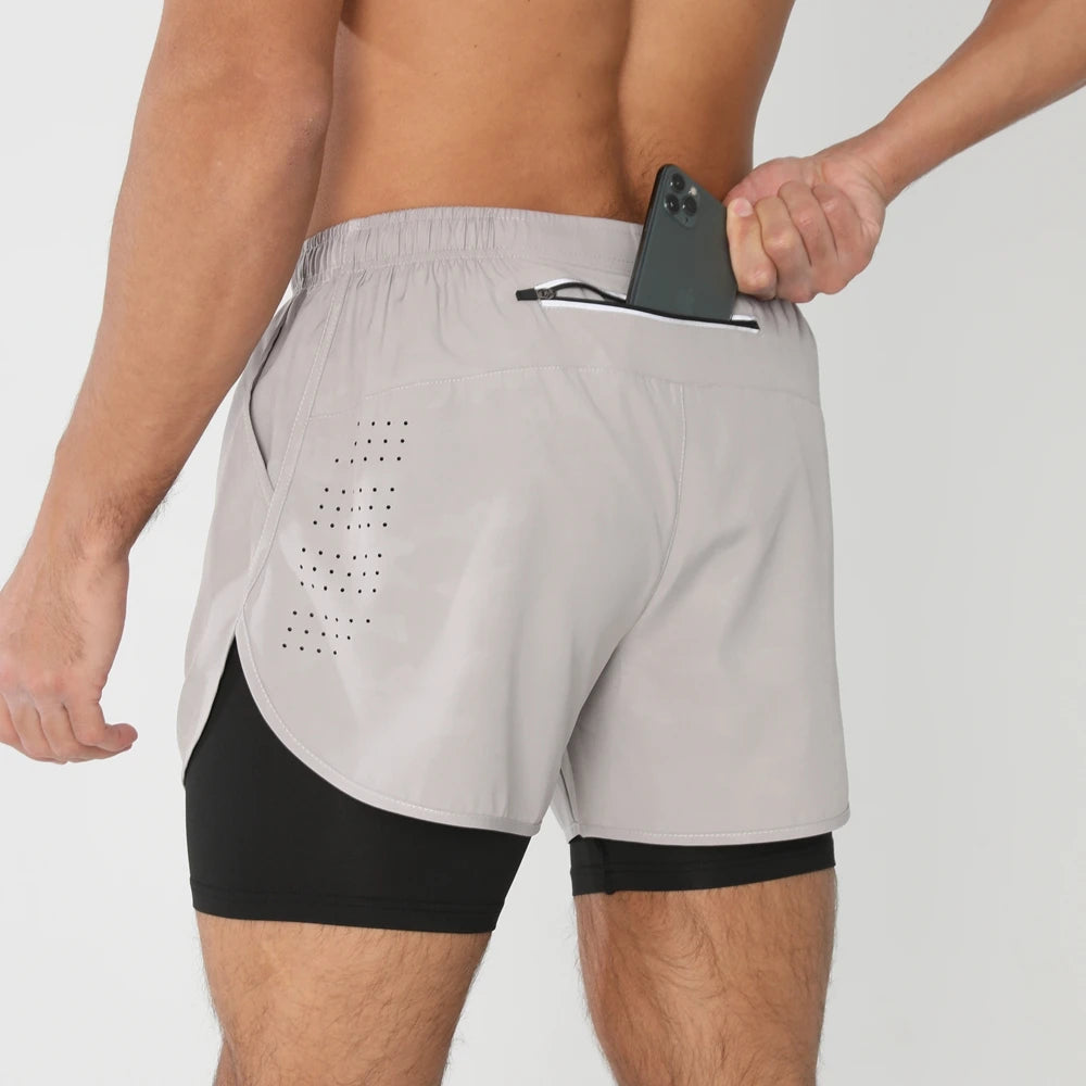 Herren Kurze Sporthose 2-in-1 | Fitness