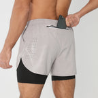 Herren Kurze Sporthose 2-in-1 | Fitness