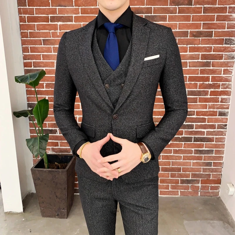 Herren Tweed Anzug | 3-teilig