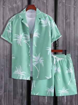 Sean | Sommer-Outfit-Set für Männer-Grün-S-Becker Boutique