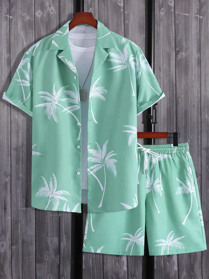 Sean | Sommer-Outfit-Set für Männer-Grün-S-Becker Boutique