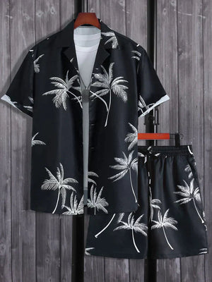 Sean | Sommer-Outfit-Set für Männer-Marineblau-S-Becker Boutique