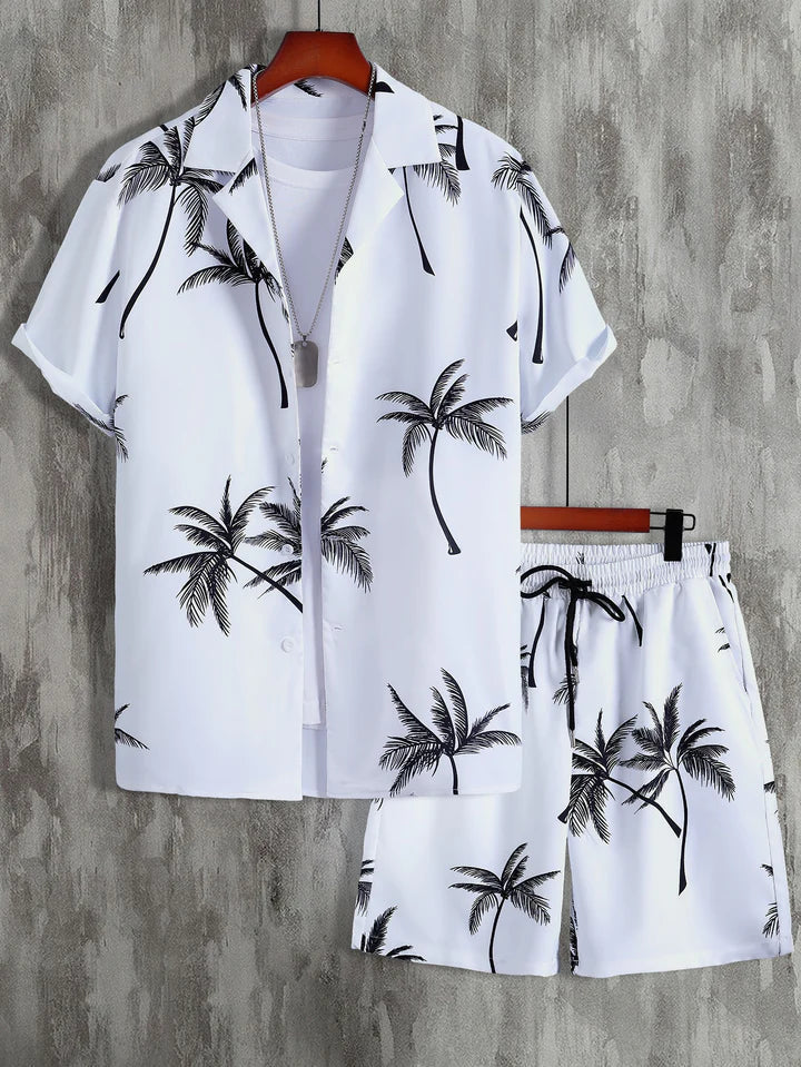 Sean | Sommer-Outfit-Set für Männer-Weiß-S-Becker Boutique