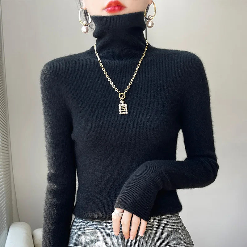 Women's turtleneck sweater | Slim fit