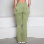 Damen Sportleggings | Flared mit Scrunch & Gesäßtaschen