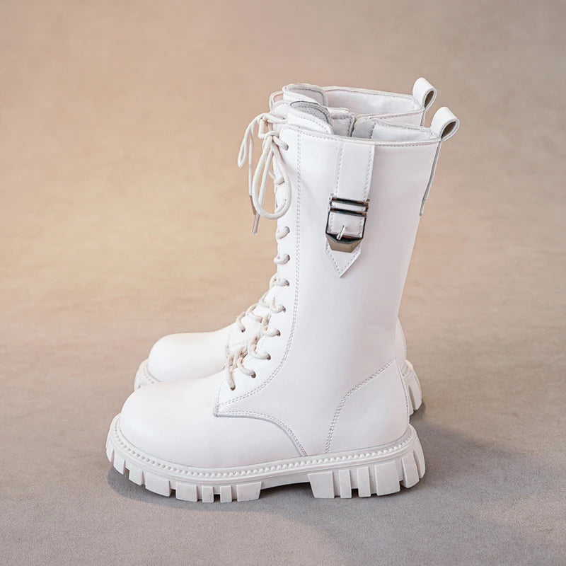 Girls' Boots | Round Toe & Thick Sole
