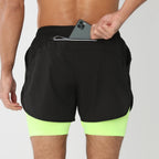 Herren Kurze Sporthose 2-in-1 | Fitness