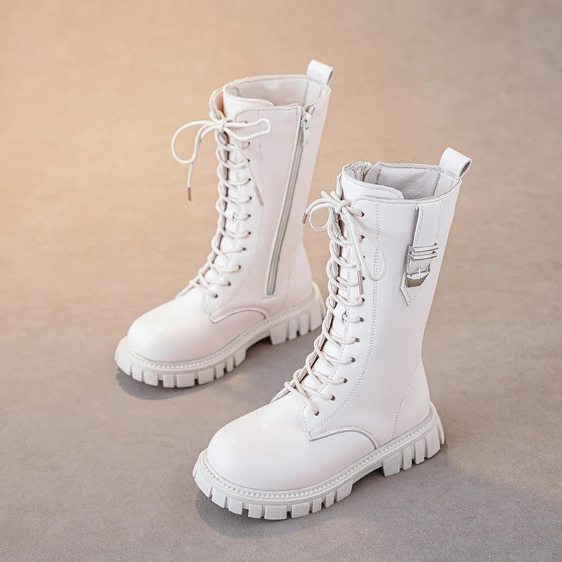 Girls' Boots | Round Toe & Thick Sole