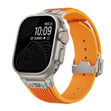 SilkStrap | Apple Watch Silikonband-Orange-Titan-Becker Boutique