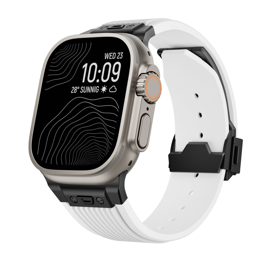 SilkStrap | Apple Watch Silikonband-Weiß-Schwarz-Becker Boutique