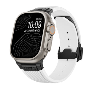 SilkStrap | Apple Watch Silikonband-Weiß-Schwarz-Becker Boutique