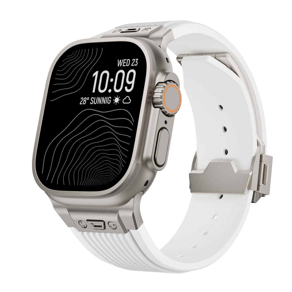 SilkStrap | Apple Watch Silikonband-Weiß-Titan-Becker Boutique