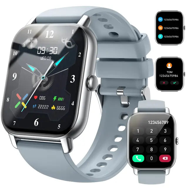 SmartWatch | Wasserdichte Multifunktions-Smartwatch für Gesundheit und Sport-Silber (ausverkauft)-Becker Boutique