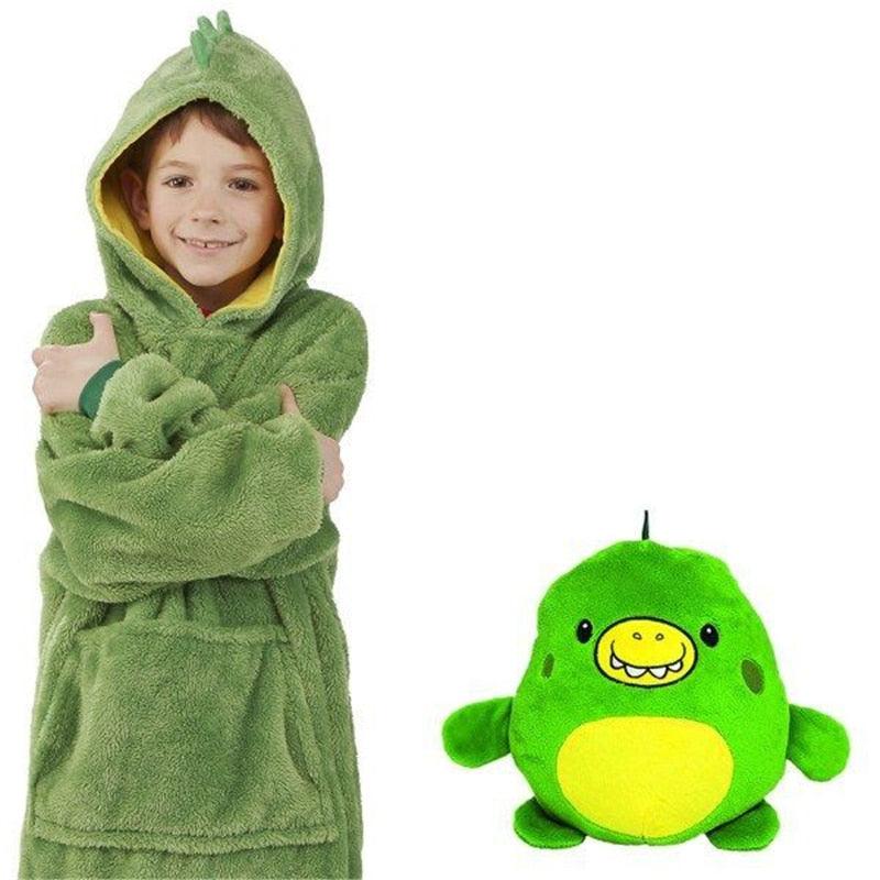 SnuggleHoodie | Teddybär und Kapuzenpulli in einem für Kinder-Grün-Becker Boutique