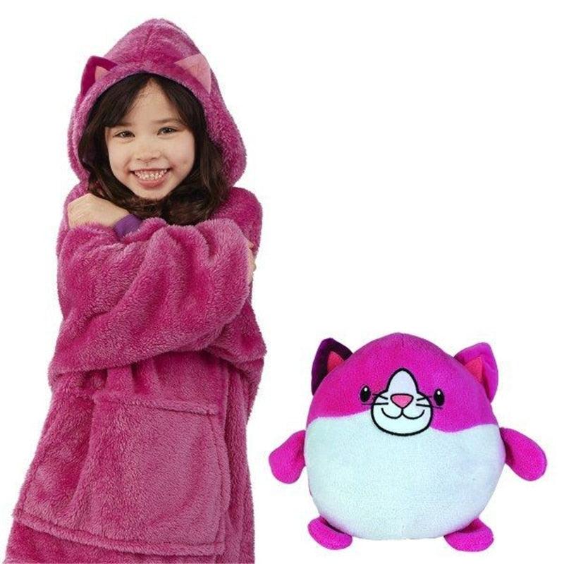 SnuggleHoodie | Teddybär und Kapuzenpulli in einem für Kinder-Rosa-Becker Boutique