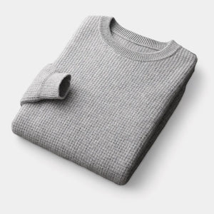 Spencer | Warmer und gesteppter Pullover aus Wolle-Grau-S-Becker Boutique