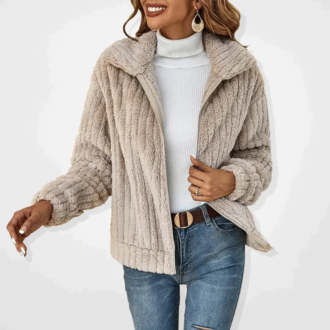 Damen Bequeme Teddyjacke | Fleece