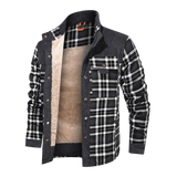 Tero | Holzfällerjacket für Männer-Schwarz-weiß-S-Becker Boutique