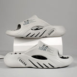 Thera | Massagesandalen für Männer-Grau-Schwarz-38-Becker Boutique