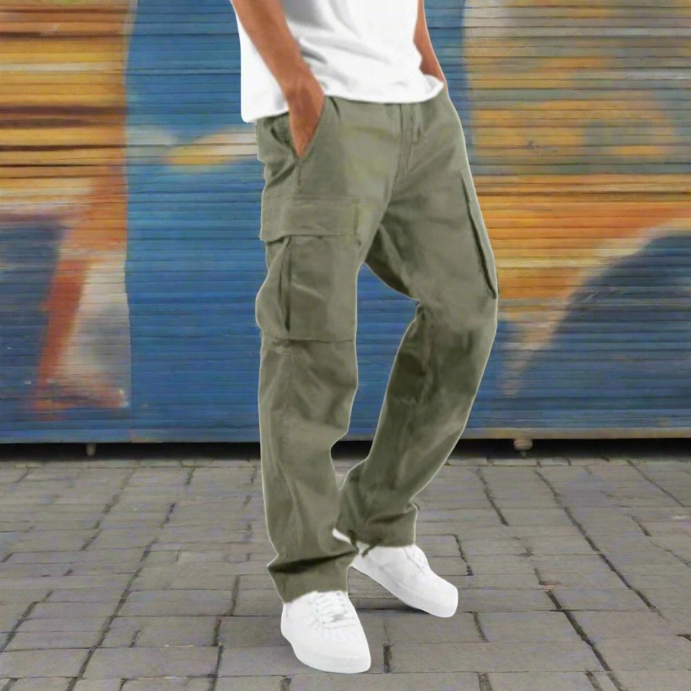 Thomas | Wide fit Cargohose-Armeegrün-S-Becker Boutique