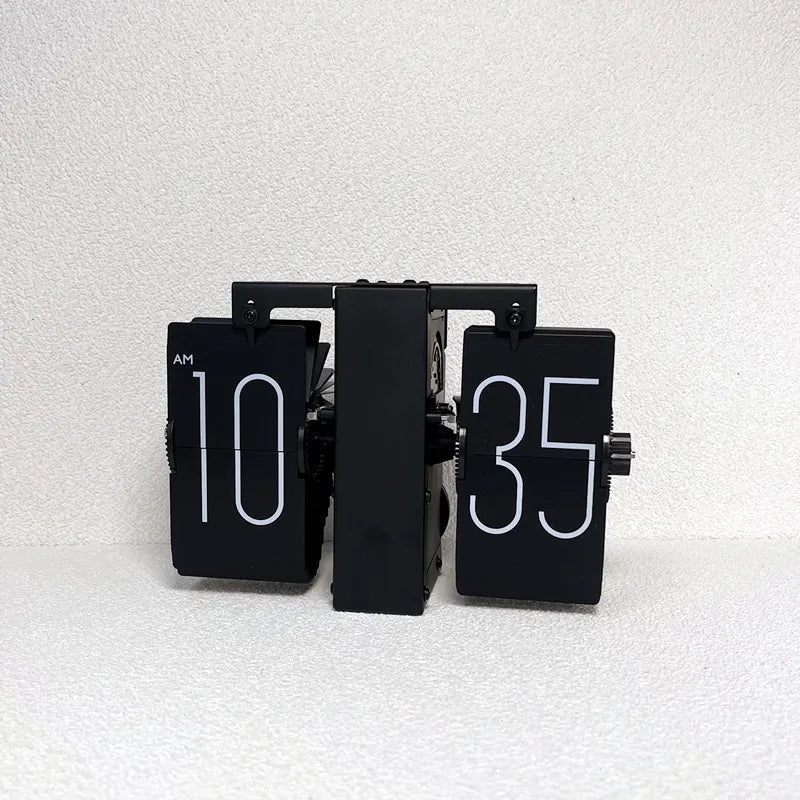 TimeFlip | Mechanische Flip-Uhr mit Automatisches Umblättern-Schwarz-Becker Boutique