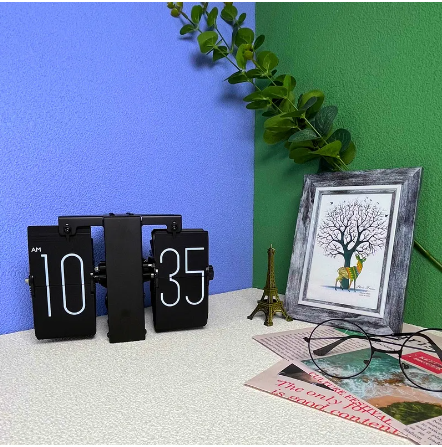 TimeFlip | Mechanische Flip-Uhr mit Automatisches Umblättern-Becker Boutique