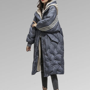 Tiril | Sportliche lang gefütterte Damenjacke-Blau-M-Becker Boutique