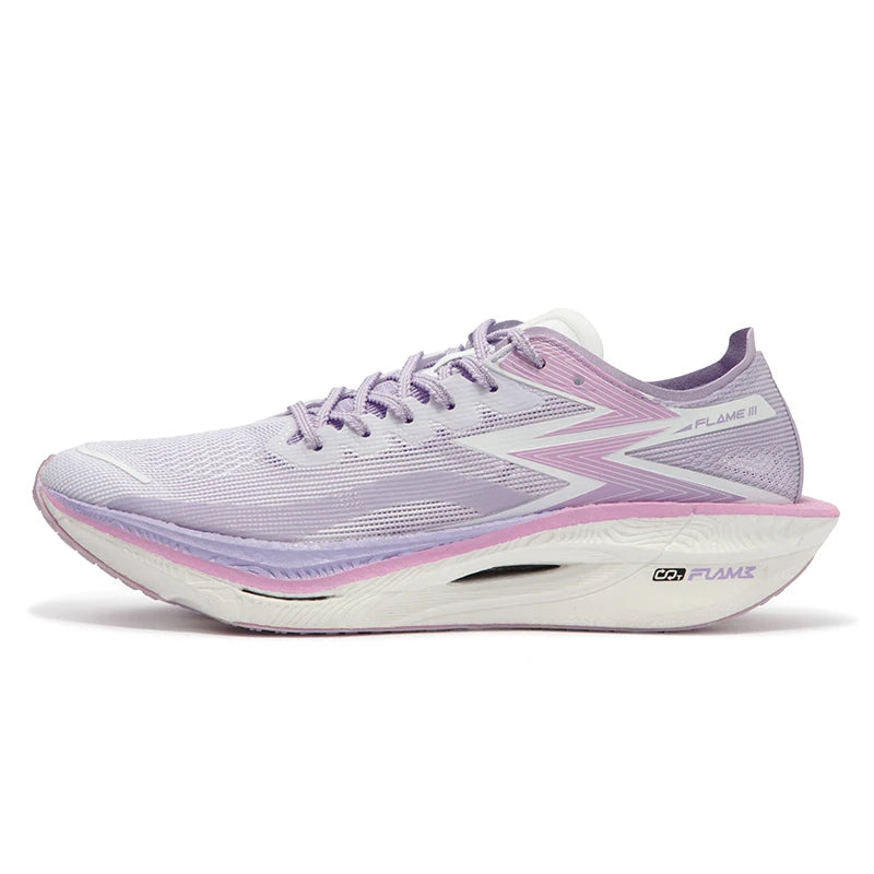 Track 3.0 | Carbon Plate Marathon-Laufschuhe mit atmungsaktiver Dämpfung-Weiß Violett-36-Becker Boutique