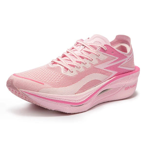 Track 3.0 | Carbon Plate Marathon-Laufschuhe mit atmungsaktiver Dämpfung-Weiß rosa-36-Becker Boutique