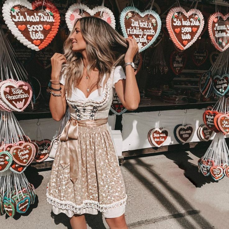 Fonda | | Kurzarm Dirndl Kleid Oktoberfest 2025