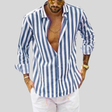 Lightweight and comfortable men's summer shirt with stripes