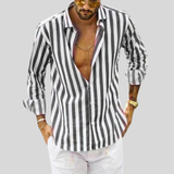 Lightweight and comfortable men's summer shirt with stripes