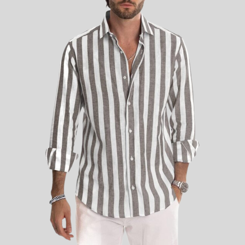 Leichte und bequeme Herren Sommerhemd mit Streifen