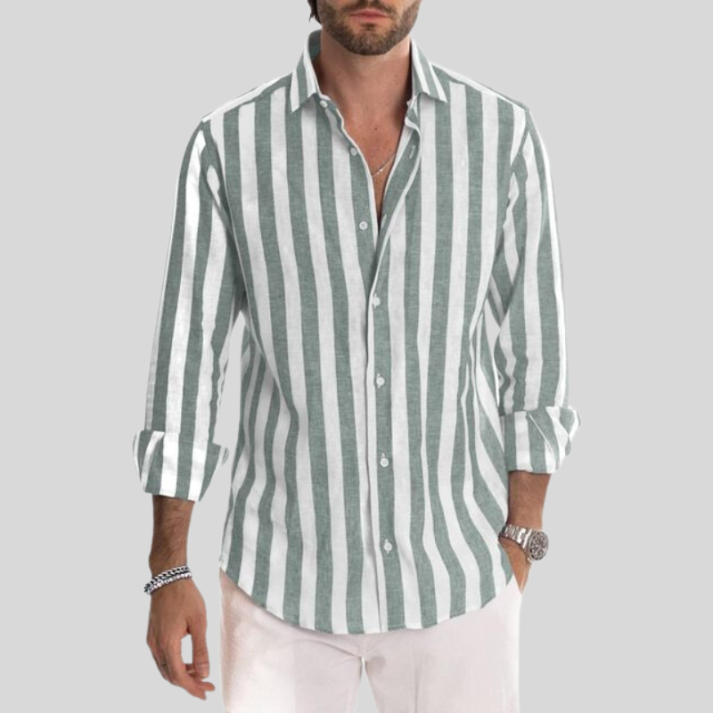 Leichte und bequeme Herren Sommerhemd mit Streifen