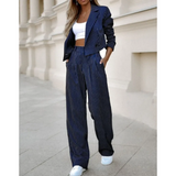 Women's Pantsuit | Striped & Business
