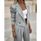 Women's Pantsuit | Striped & Business