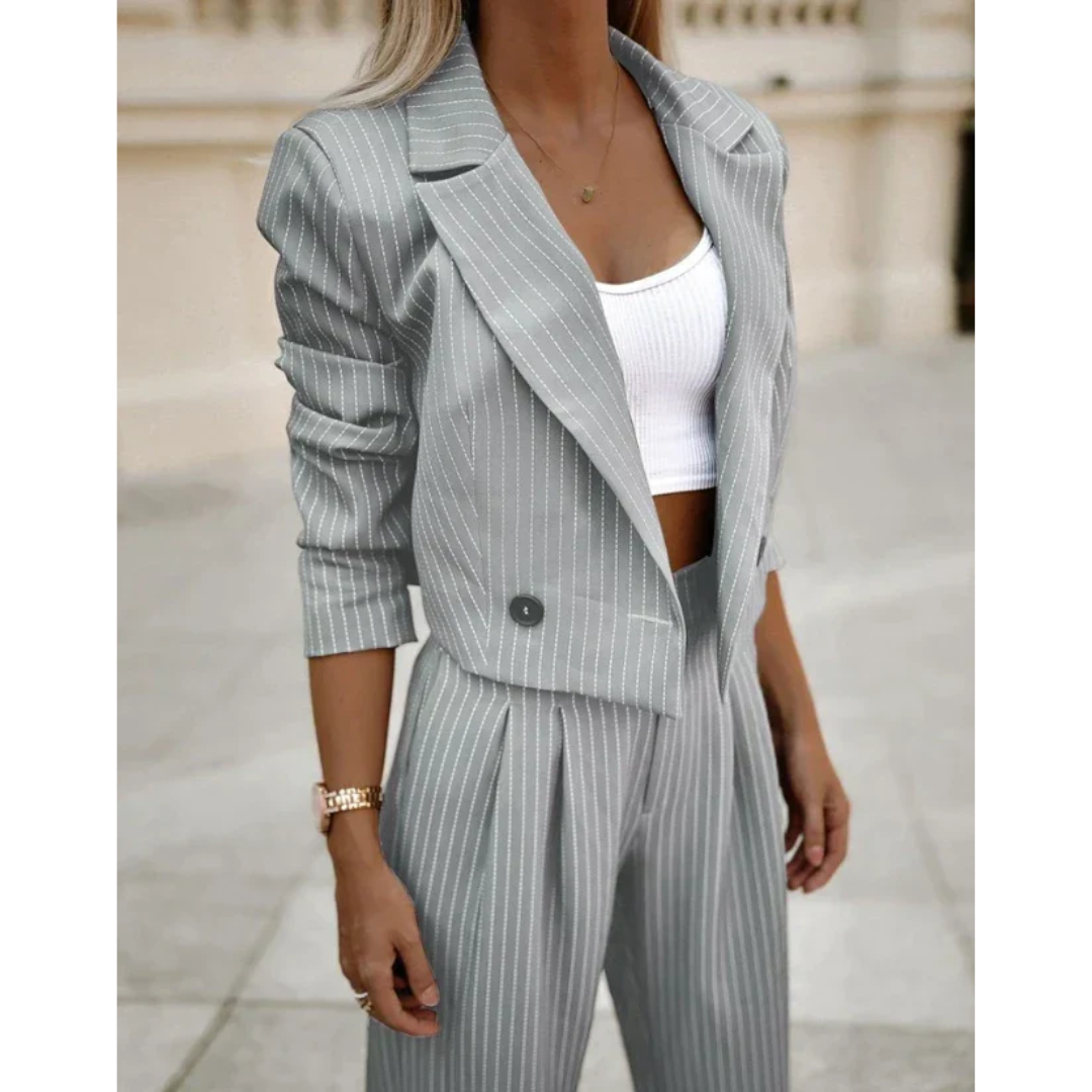 Women's Pantsuit | Striped & Business