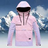 Ski jacket with hood and half zipper | Snowboard