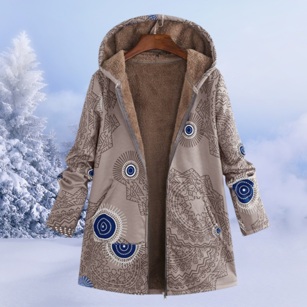 Women's lined jacket | Hooded winter jacket