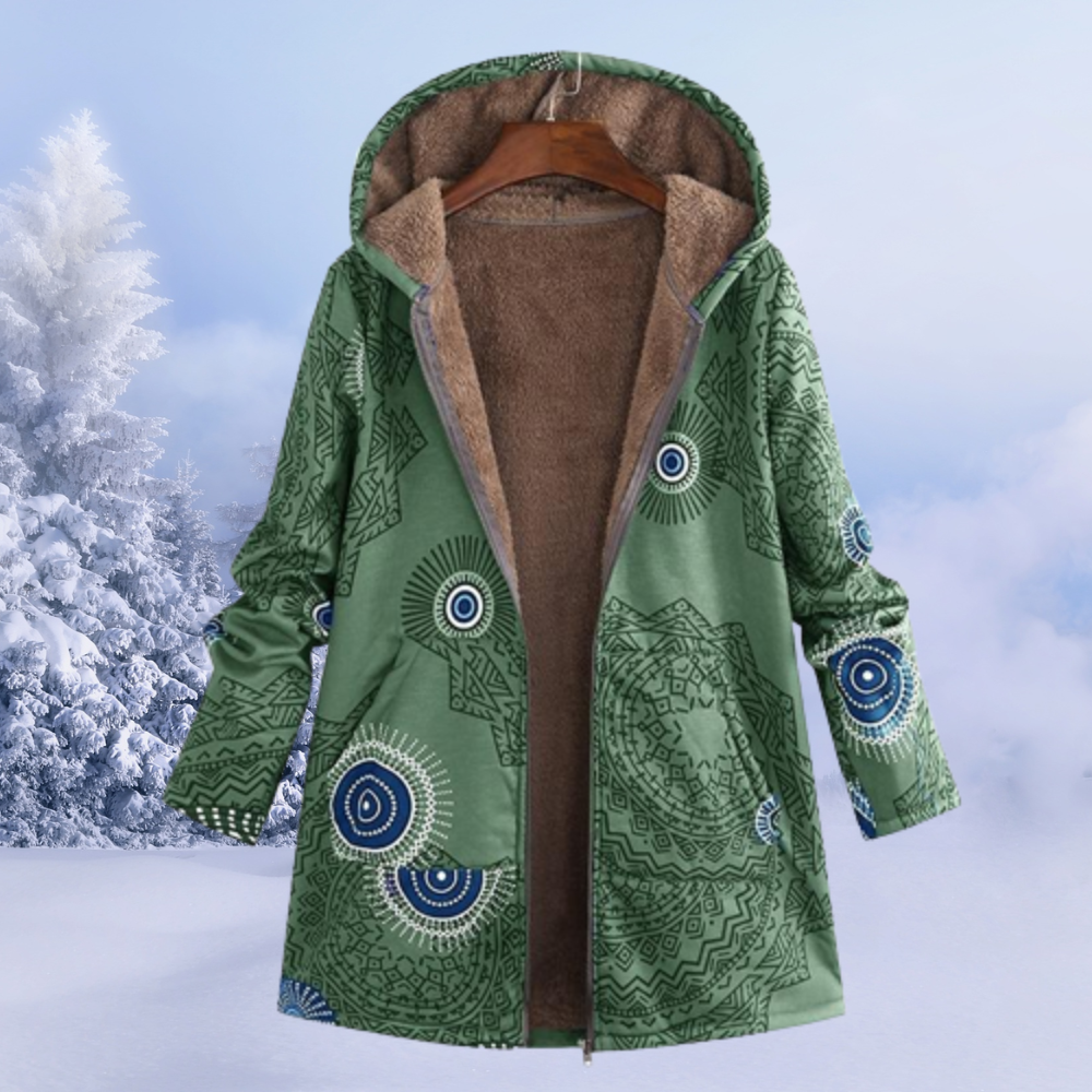 Women's lined jacket | Hooded winter jacket