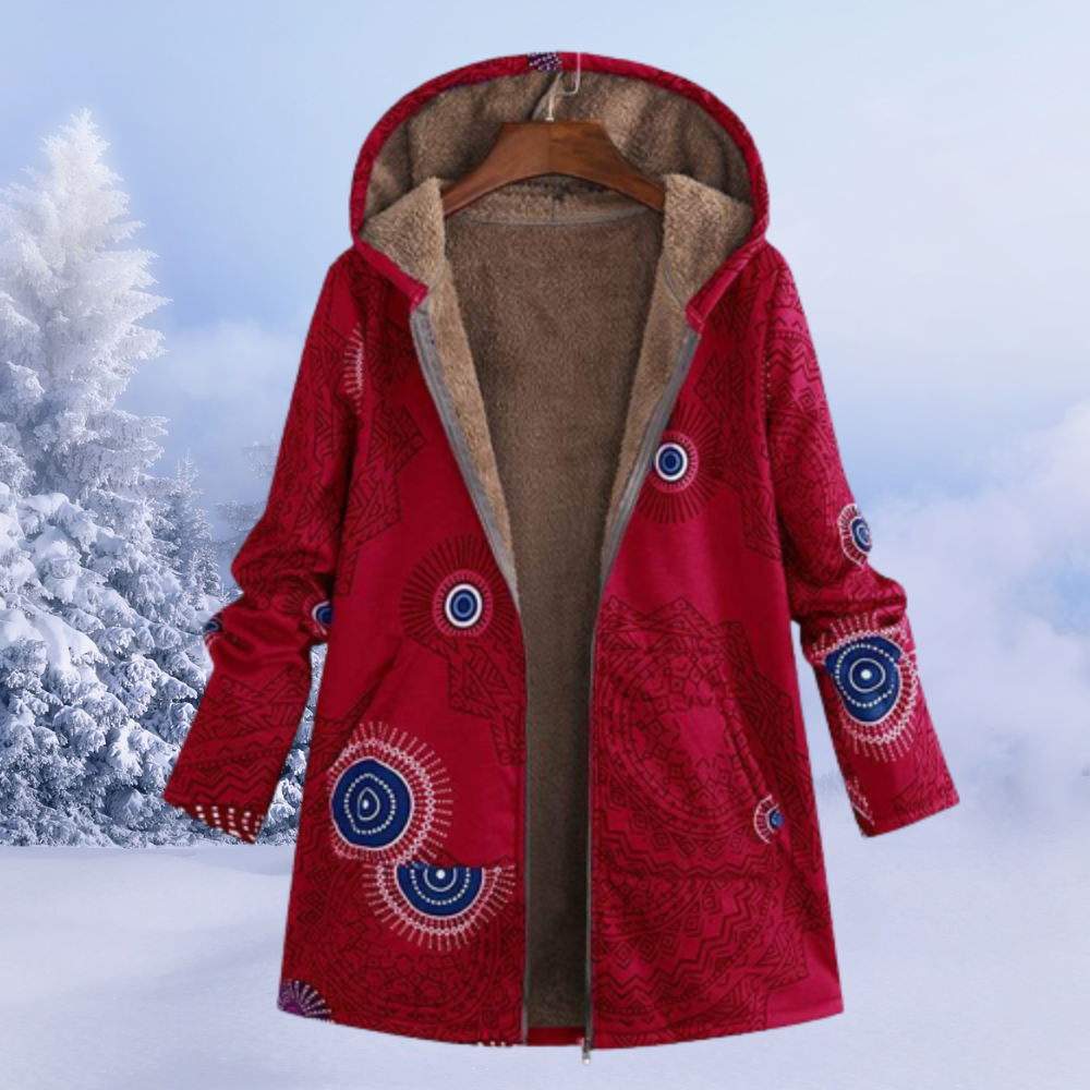 Women's lined jacket | Hooded winter jacket