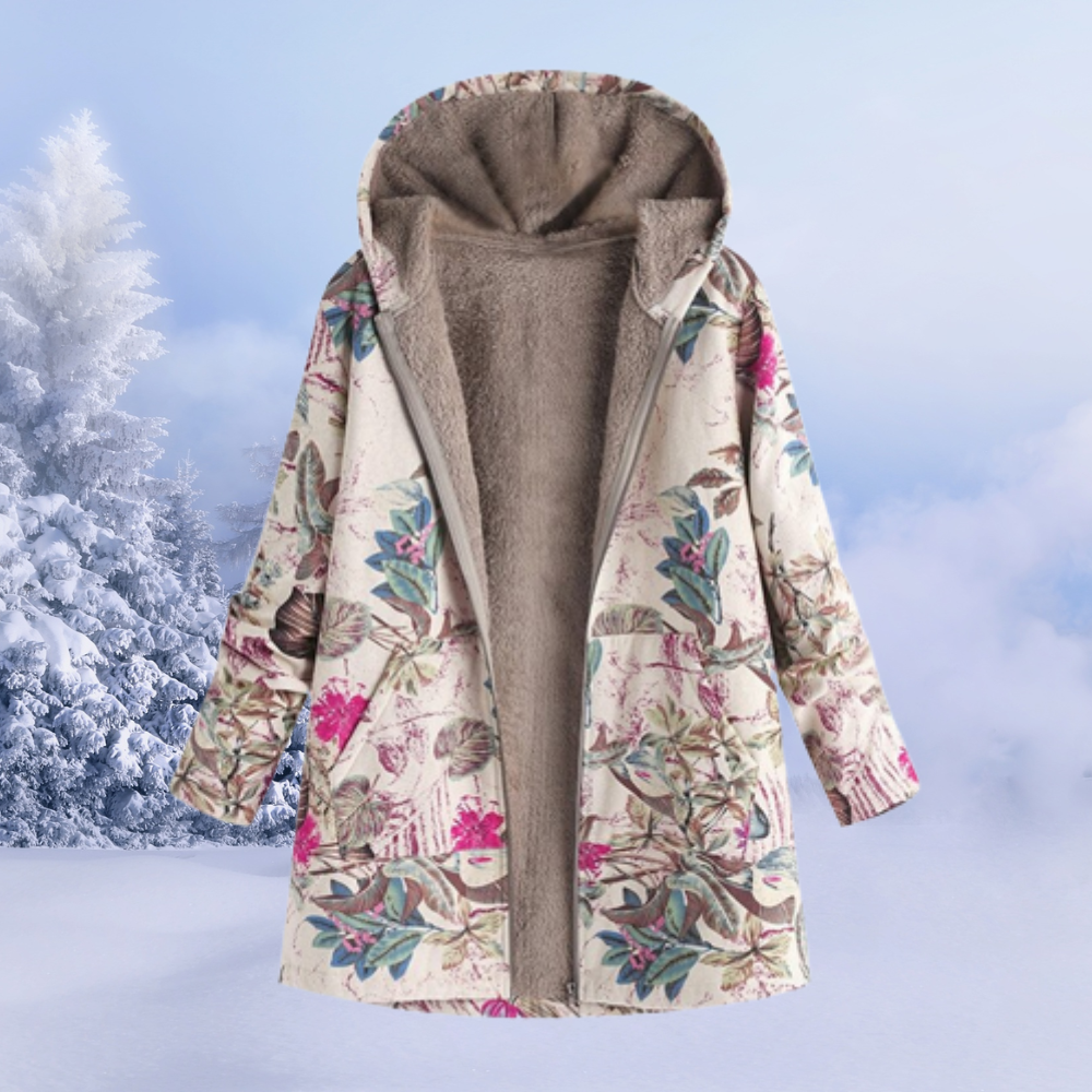Women's lined jacket | Hooded winter jacket