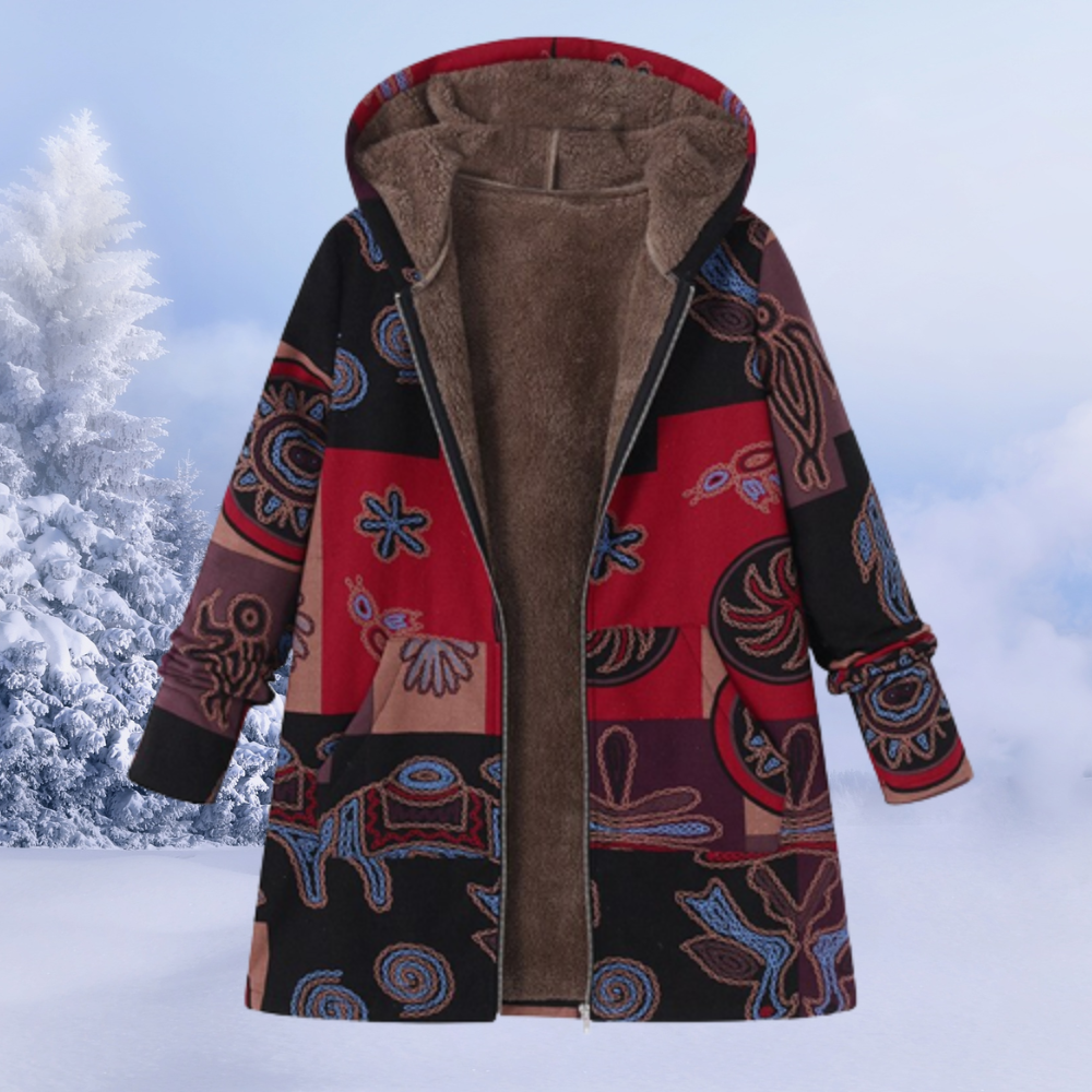 Women's lined jacket | Hooded winter jacket