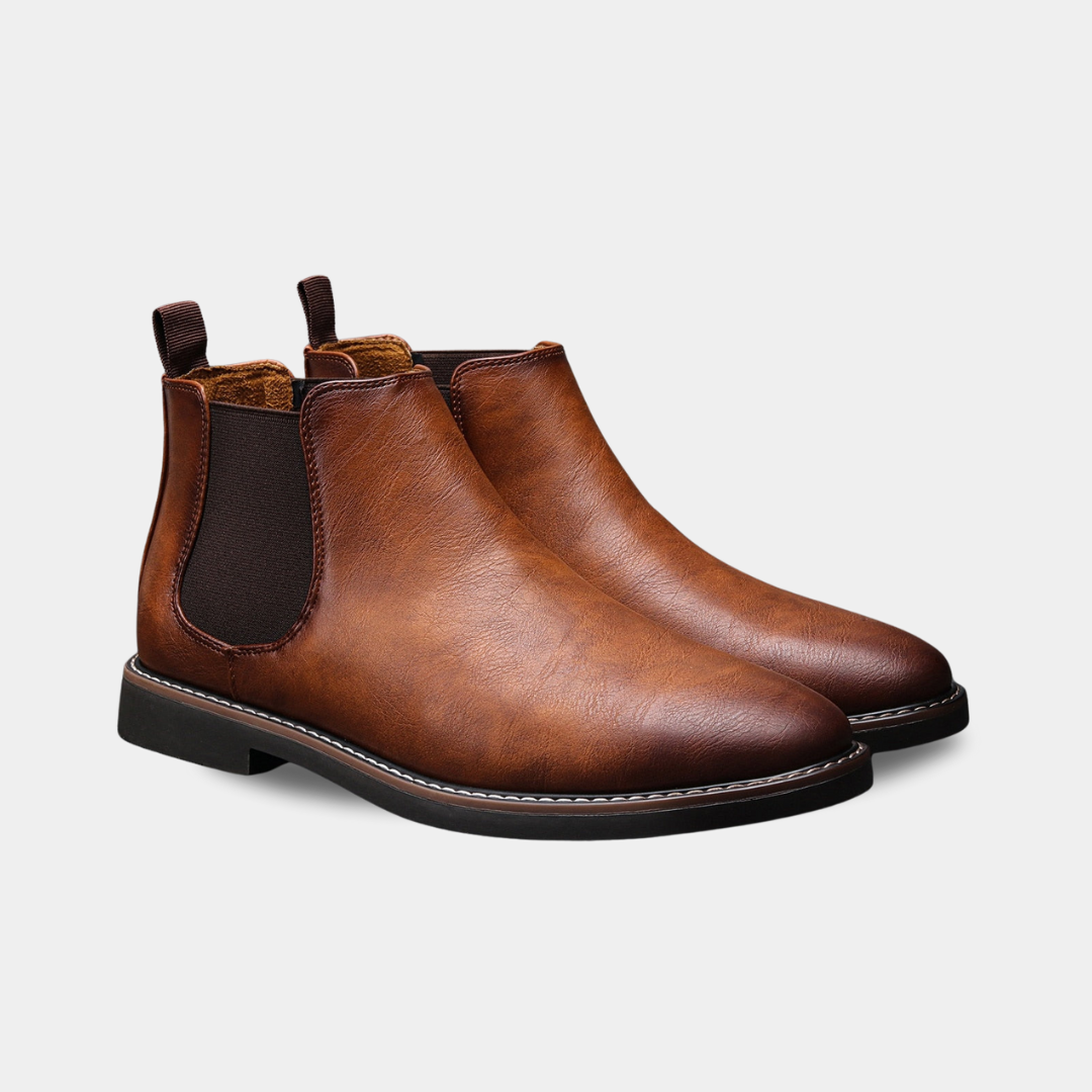 Arwin | Moderne Chelsea-Stiefel für Männer-Braun-40-Becker Boutique